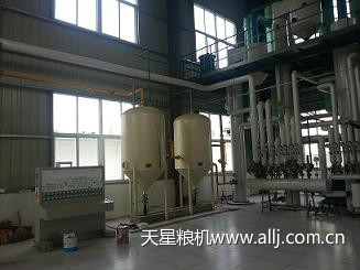 湖北随县万福菜籽米糠预榨浸出精炼工程